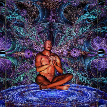 meditation in a alien forest by James Alan Smith