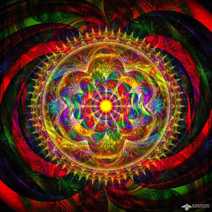 Centered in Chaos Mandala by James Alan Smith