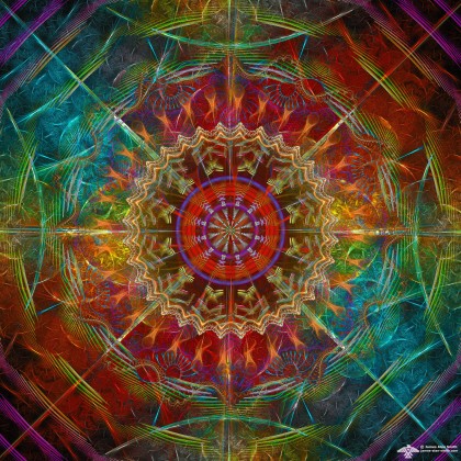 Color Shift Mandala by James Alan Smith