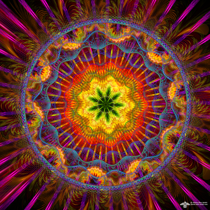 Green-leaf-mandala by James Alan Smith