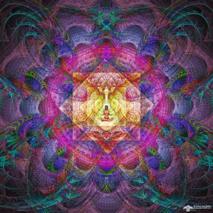 8 Point Meditation Mandala by James Alan Smith