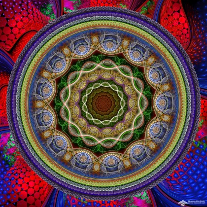 A Good Sunday Color Mandala by James Alan Smith