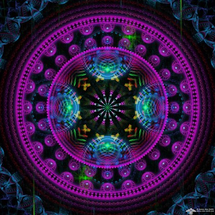 good purple mandala by James Alan Smith