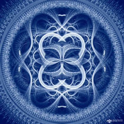 Cyanotype Mandala by James Alan Smith