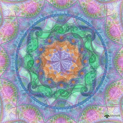 Pastel Mood Mandala by James Alan Smith