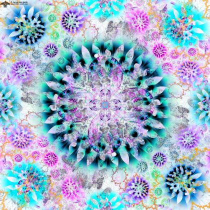 Abstract Petal Mandala by James Alan Smith