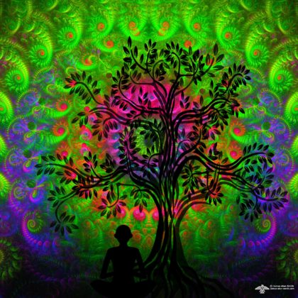 Meditation under a tree by James Alan Smith