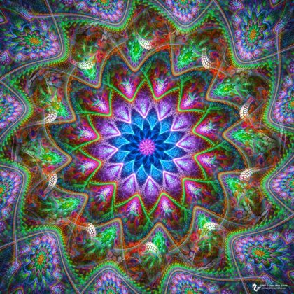 Colorful Sunday Mandala Artwork by James Alan Smith