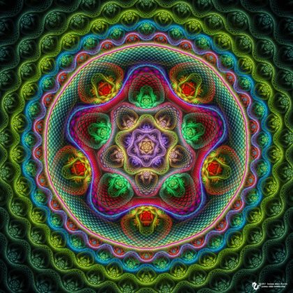 Five lobe Mandala by James Alan Smith