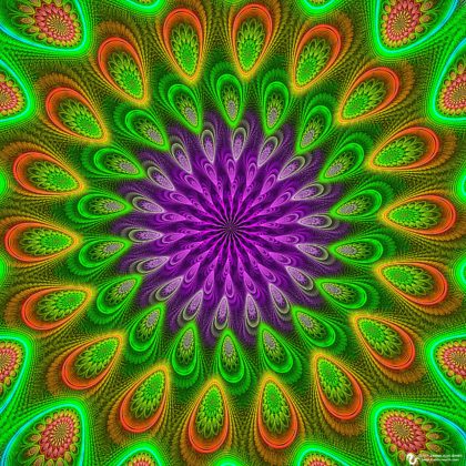 Saturday Afternoon Mandala: Digital Art by James Alan Smith