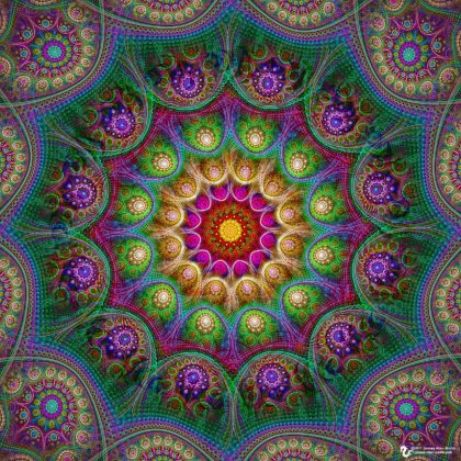 Transcendental Mandala: Digital Artwork by James Alan Smith