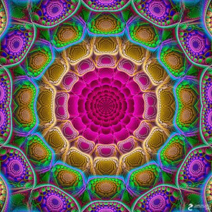 Reflecting Mirror Mandala: Artwork by James Alan Smith