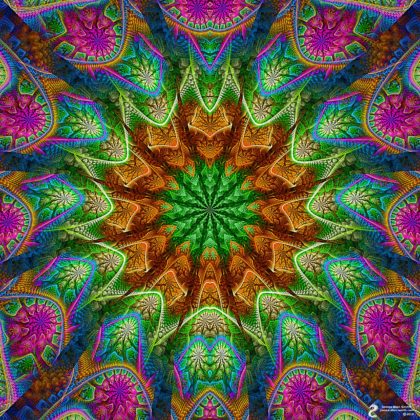 Warm Center Mandala: Artwork by James Alan Smith