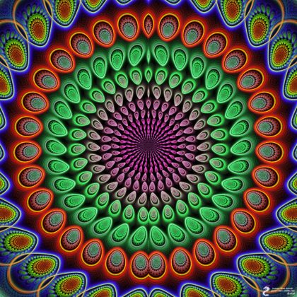 Bright Impressions Mandala: Artwork by James Alan Smith