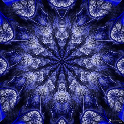 Ice blue mandala: Artwork by James Alan Smith