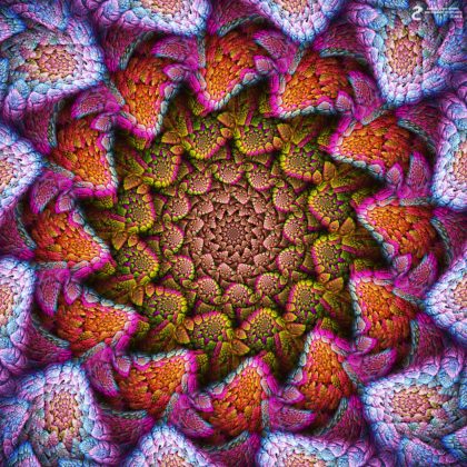 Warm Substance Mandala: Artwork by James Alan Smith