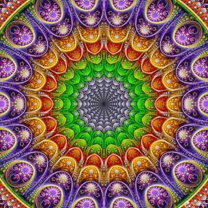 Heavenly sphere mandala: Artwork by James Alan Smith