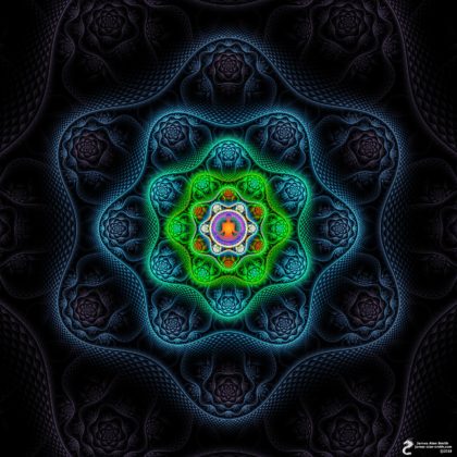 Light the darkness from within mandala: Artwork by James Alan Smith