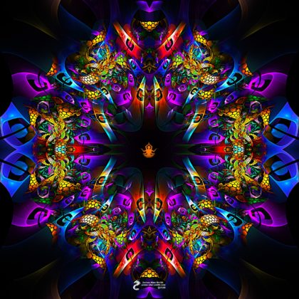 Shards of Color Meditation Mandala: Artwork by James Alan Smith