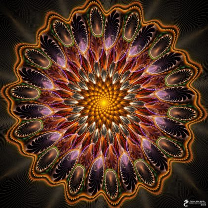 Solar Heart Mandala: Artwork by James Alan Smith