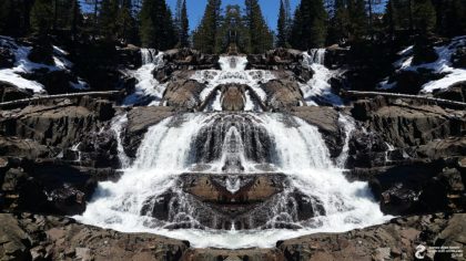 4-14-18-fallen leaf lake waterfall by James Alan Smith