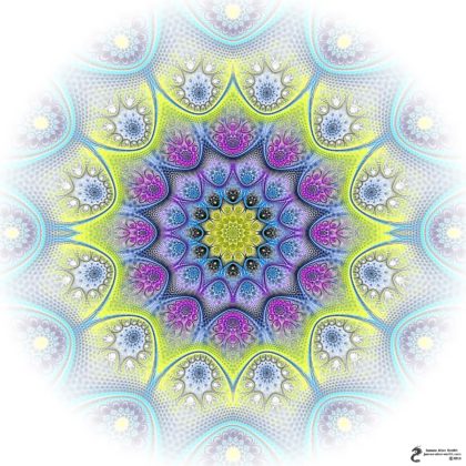 Pastel Palette Mandala: Artwork by James Alan Smith