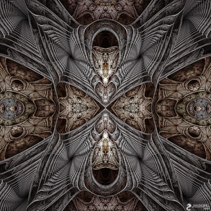 An abstract of deceptive symmetry: Artwork by James Alan Smith