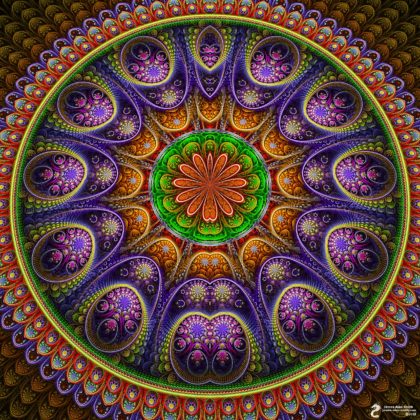 Lilypad Mandala: Artwork by James Alan Smith