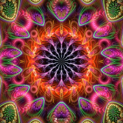 Conceptual Formations of Light Mandala: Artwork by James Alan Smith