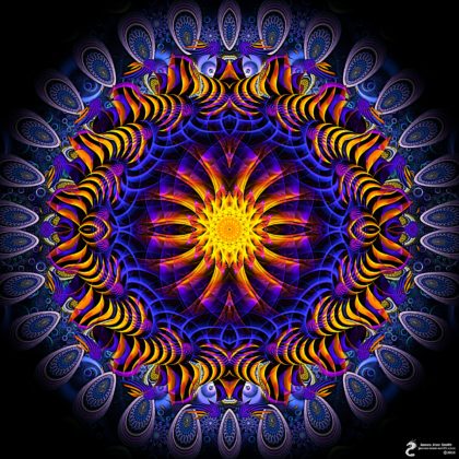 Soul Glow Mandala: Artwork by James Alan Smith