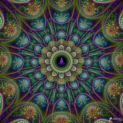 The Spirit of Peace Meditation Mandala by James Alan Smith