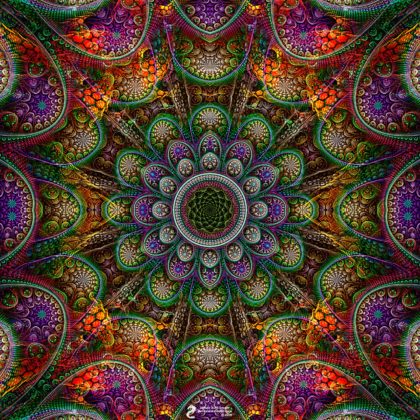 Mystic Abstraction Mandala: Artwork by James Alan Smith