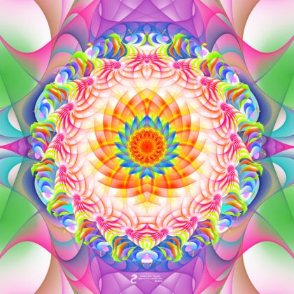 Pastel Metamorphosis Mandala: Artwork by James Alan Smith