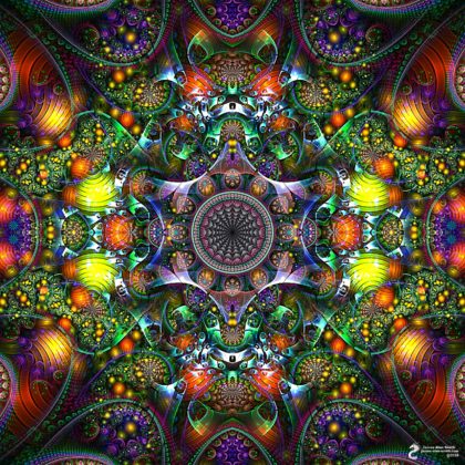 Luminous Journey Meditation Mandala: Artwork by James Alan Smith