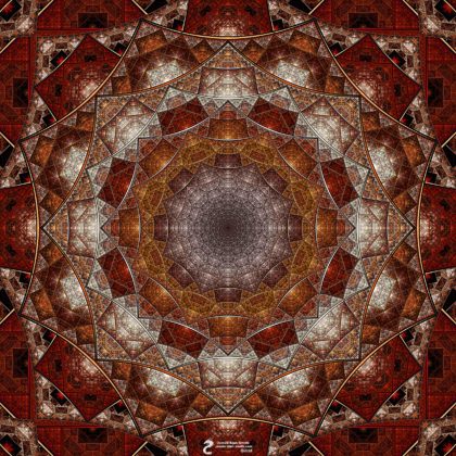 The layers of meditative thought mandala: Artwork by James Alan Smith