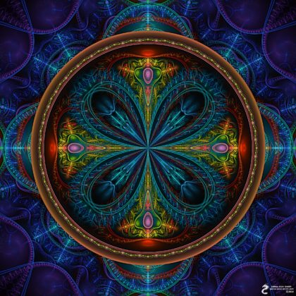 Butterfly Mandala: Artwork by James Alan Smith