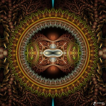 Cosmic Beginning's Meditation Mandala: Artwork by James Alan Smith