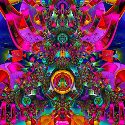 Trippy Buddha: Artwork by James Alan Smith