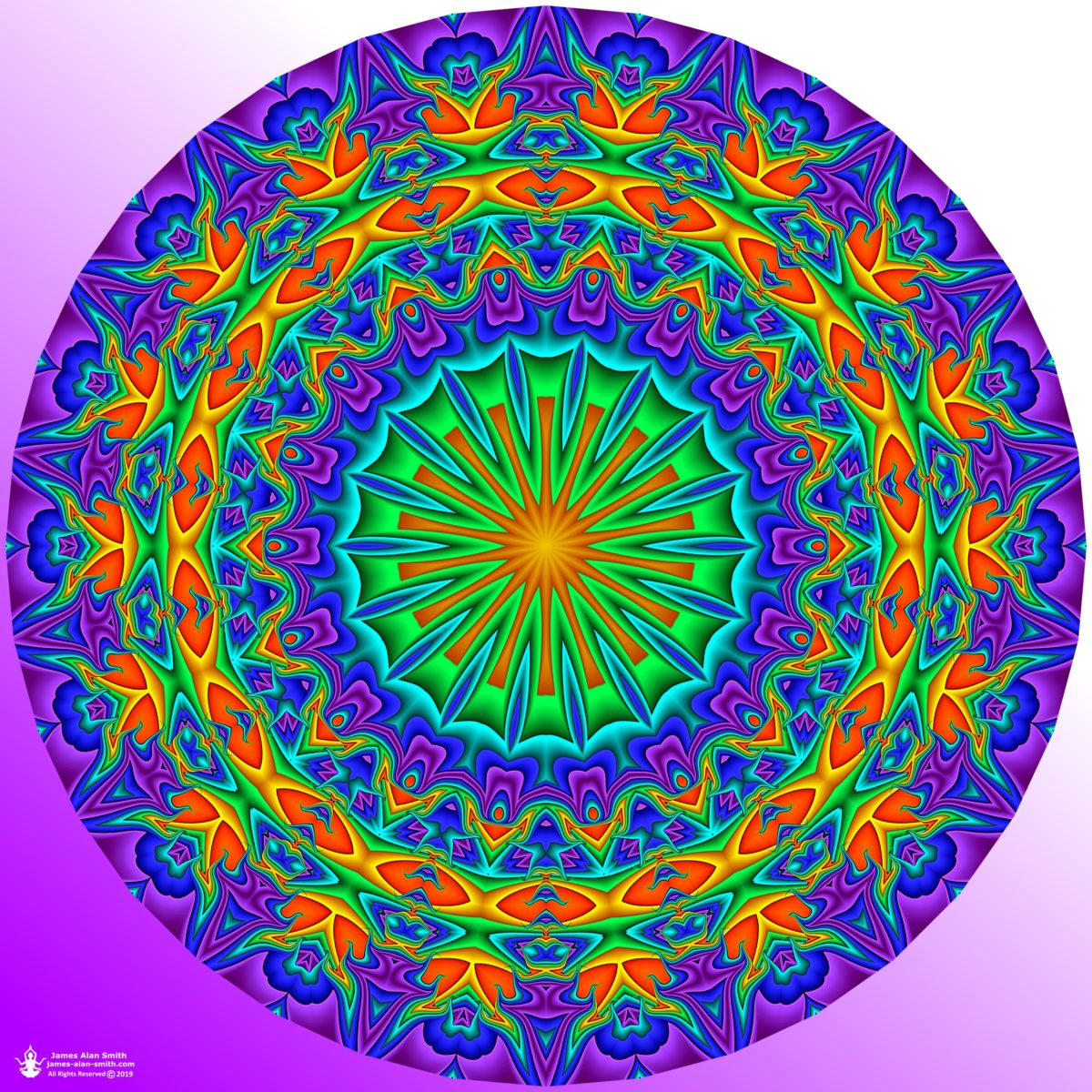 Luminous Moments Mandala: Artwork by James Alan Smith