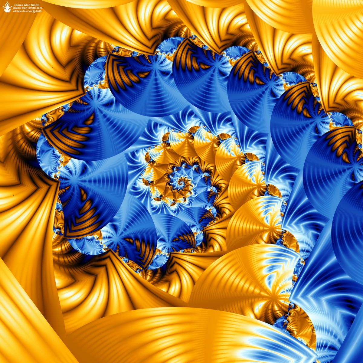 Rotating Swirls: Artwork by James Alan Smith