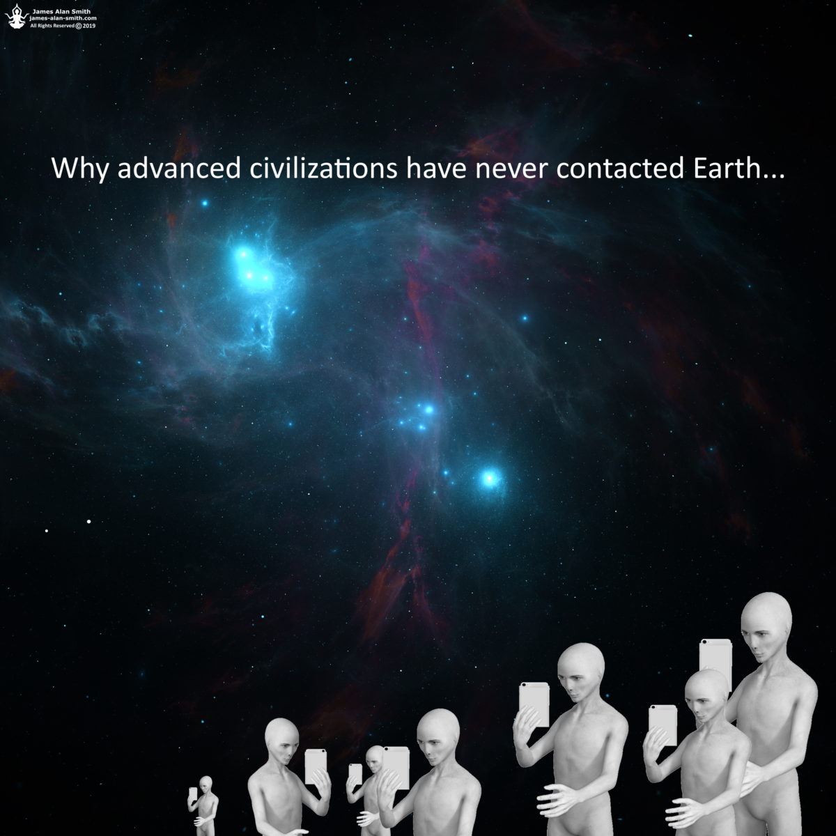 Why advanced civilizations have never contacted Earth: Artwork by James Alan Smith