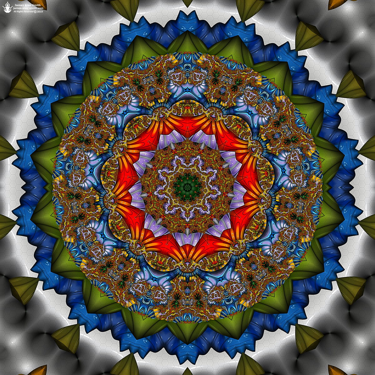 Nine Point Mandala: Artwork by James Alan Smith