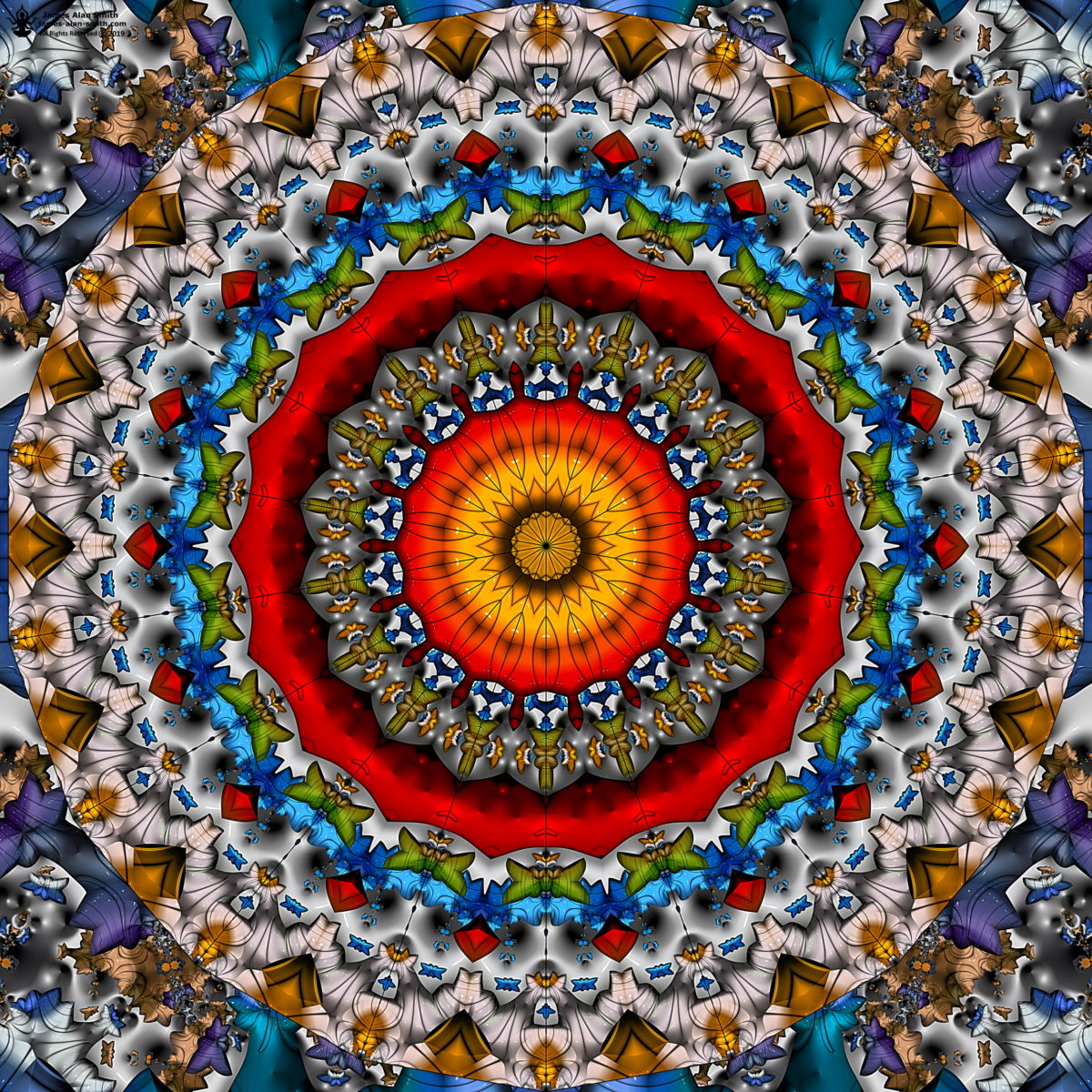 Transfigured Material Mandala: Artwork by James Alan Smith
