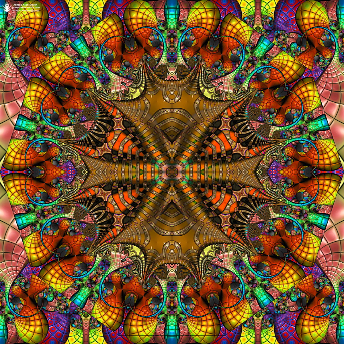 Weird Spaces Pseudo Mandala: Artwork by James Alan Smith