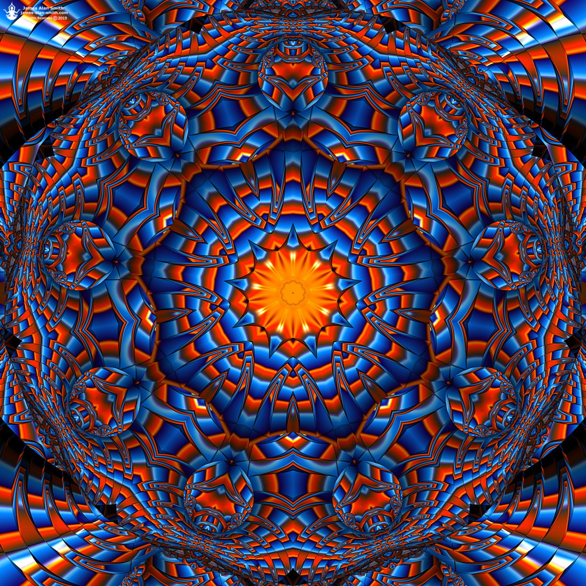 Distorted Dimension Mandala: Artwork by James Alan Smith