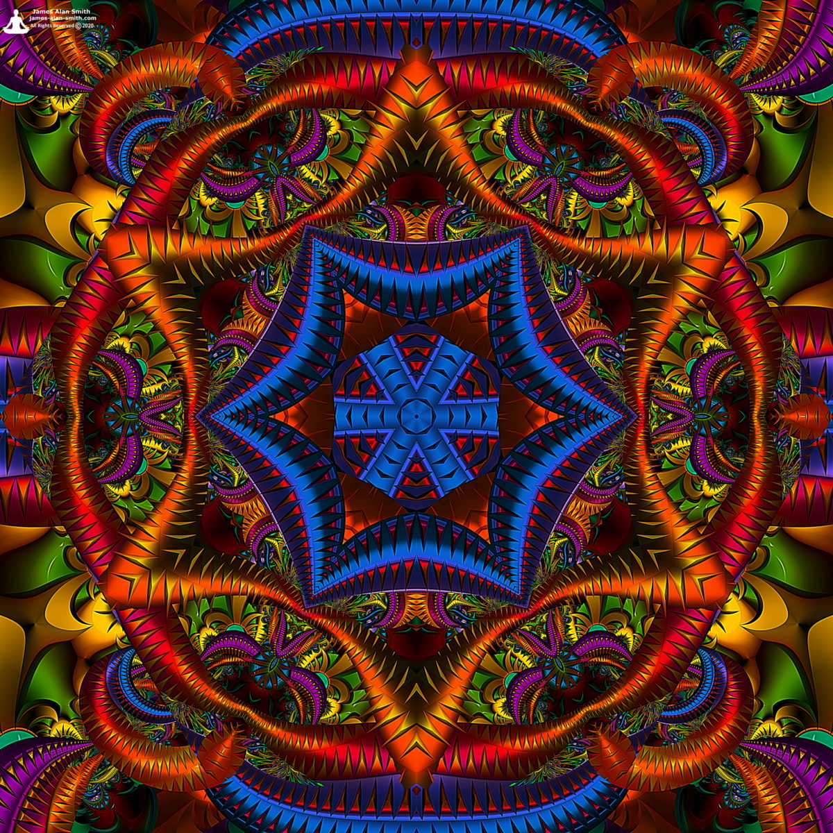 Unusual Mandala Series #01152020: Artwork by James Alan Smith