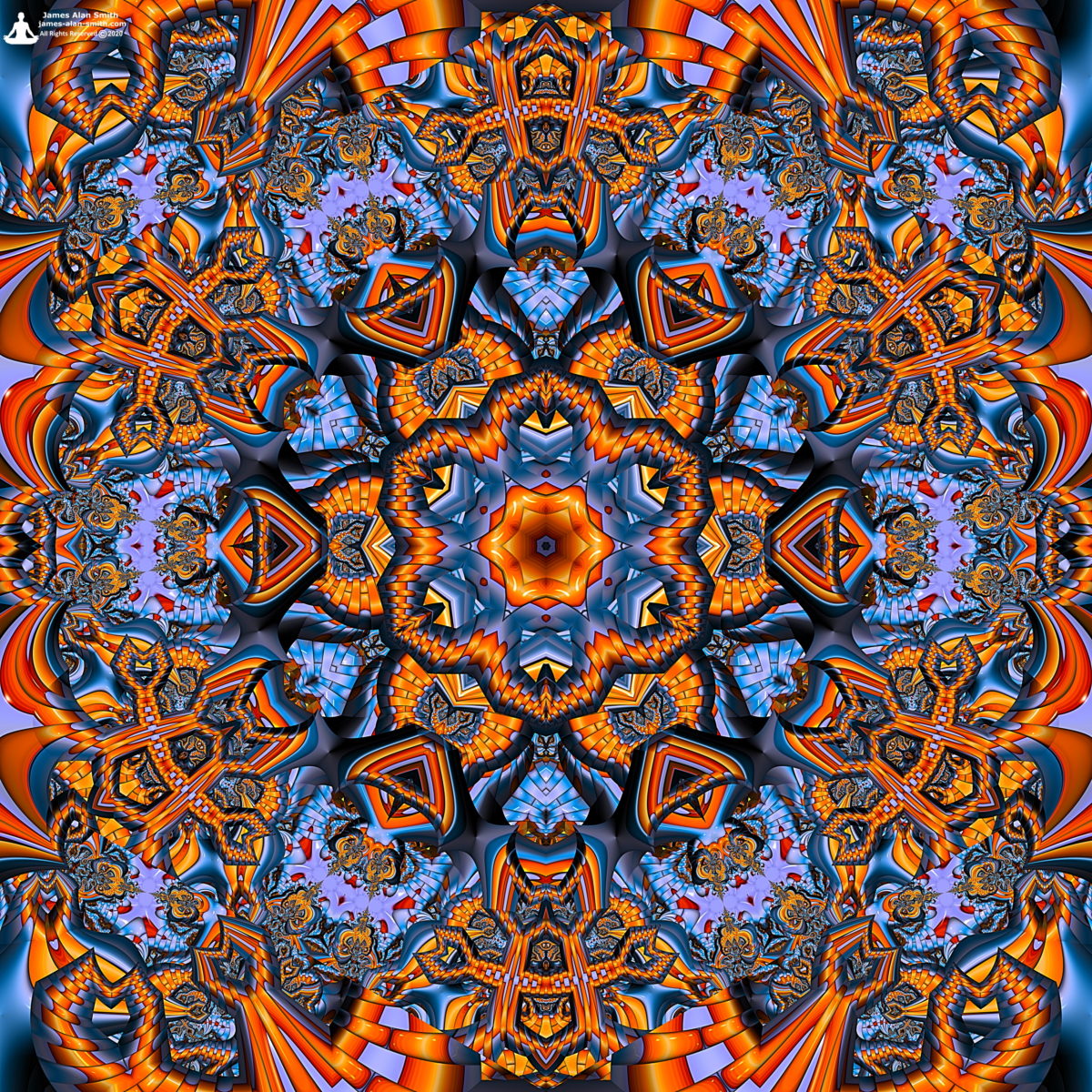 Unusual Mandala Series #02102020: Artwork by James Alan Smith