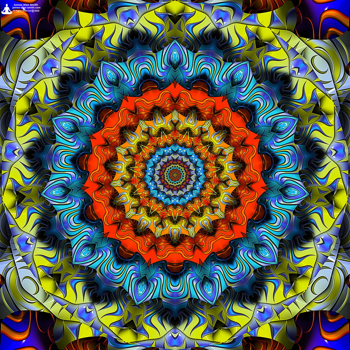Unusual Mandala Series #05252020 Artwork by James Alan Smith