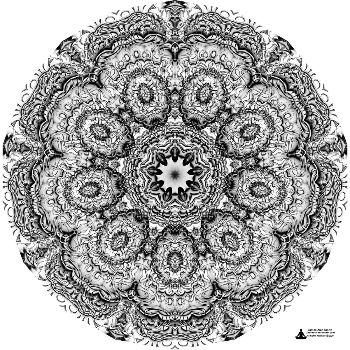 Unusual Mandala Series #06132020: Artwork by James Alan Smith