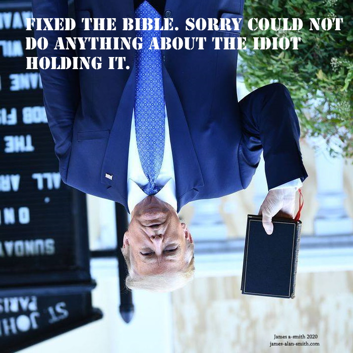 trump bible meme by James Alan Smith